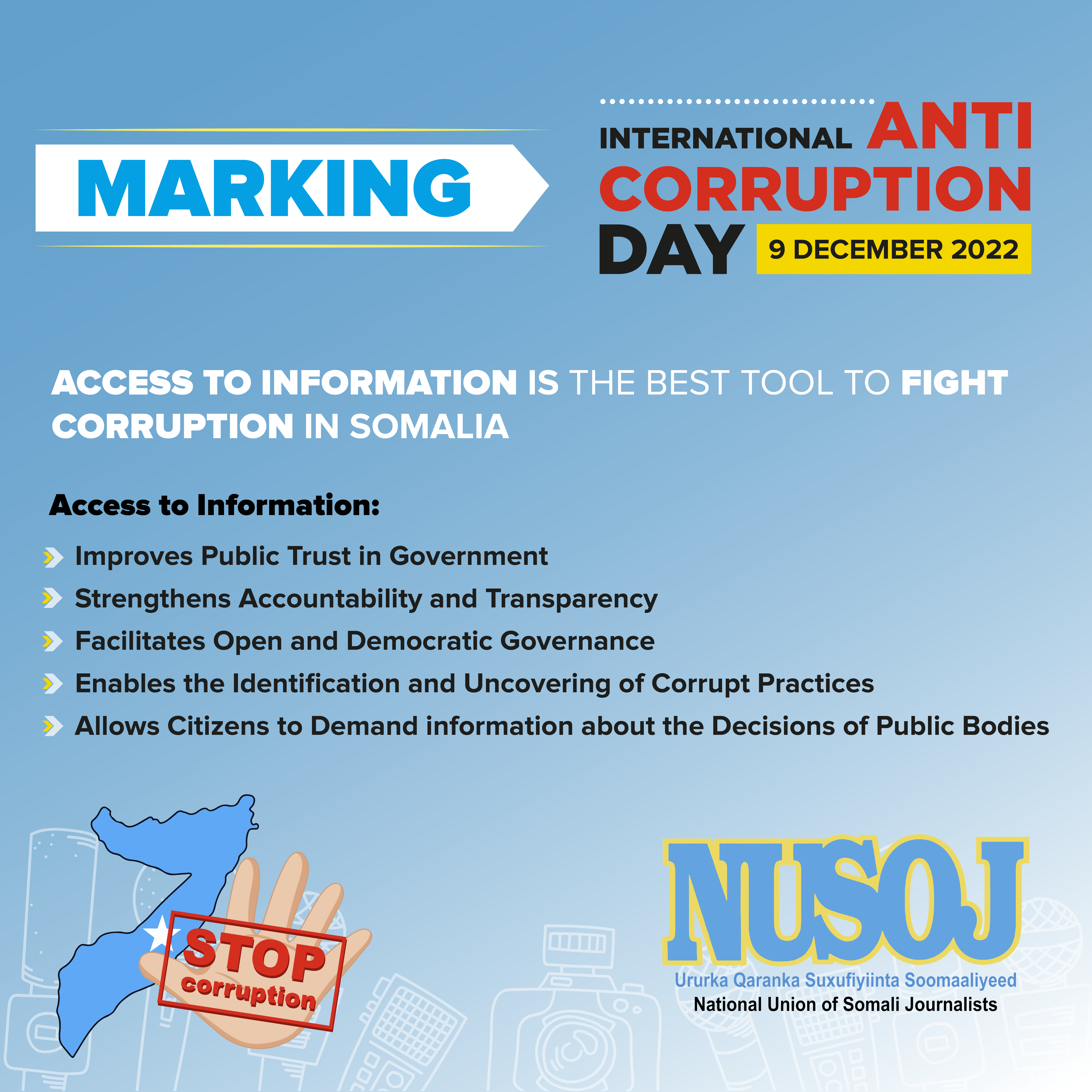 Access to Information is the Best Tool to Fight Corruption in Somalia