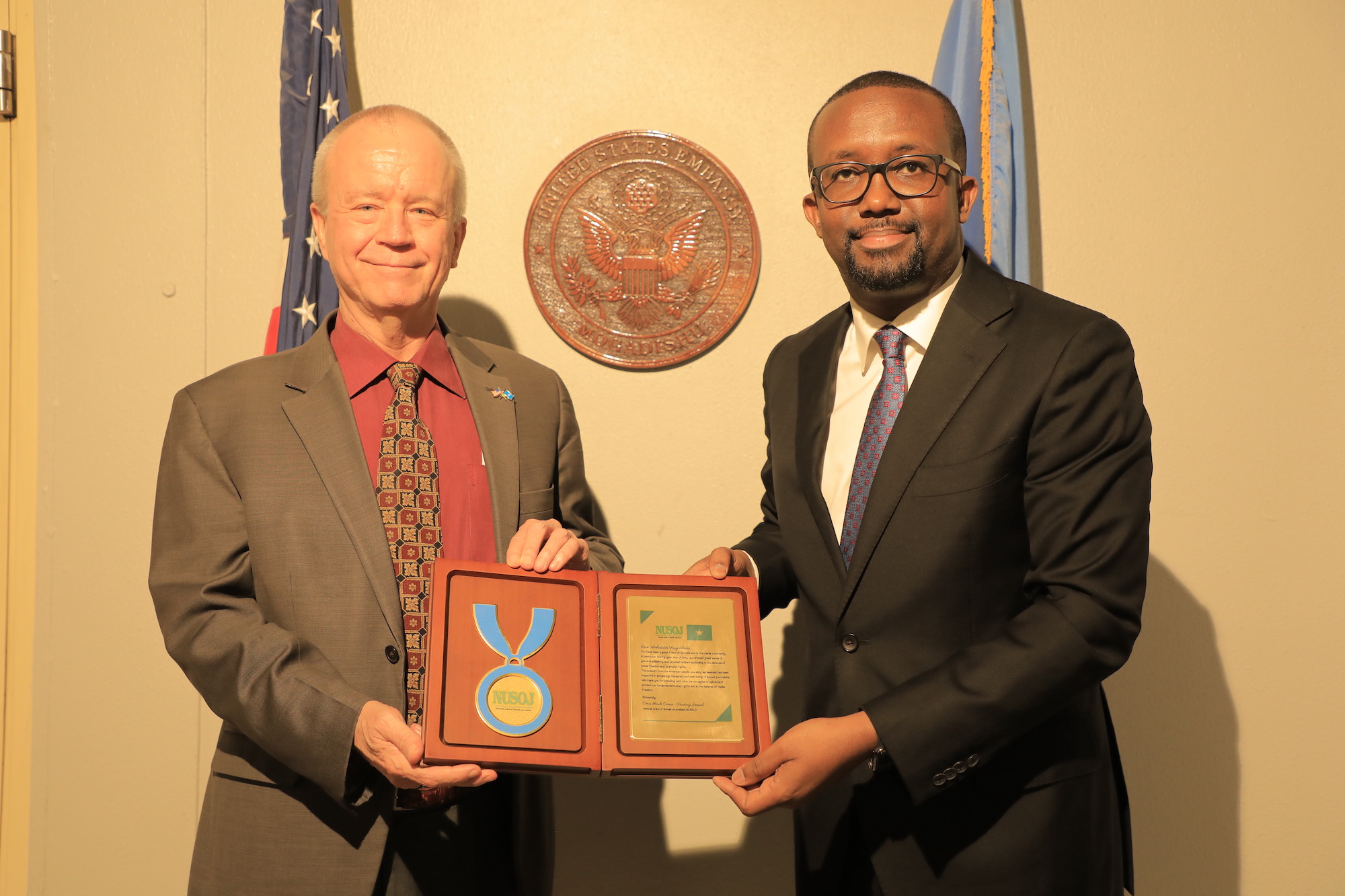 Paying Tribute to Press Freedom Defender, Ambassador Larry E. André – U.S. Ambassador to Somalia